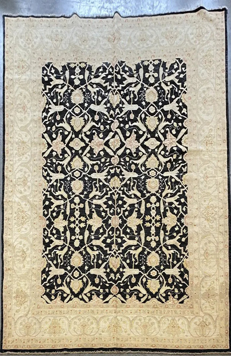 One Of The Kind Afghani Khotan Rug 11'7" x 9'0'